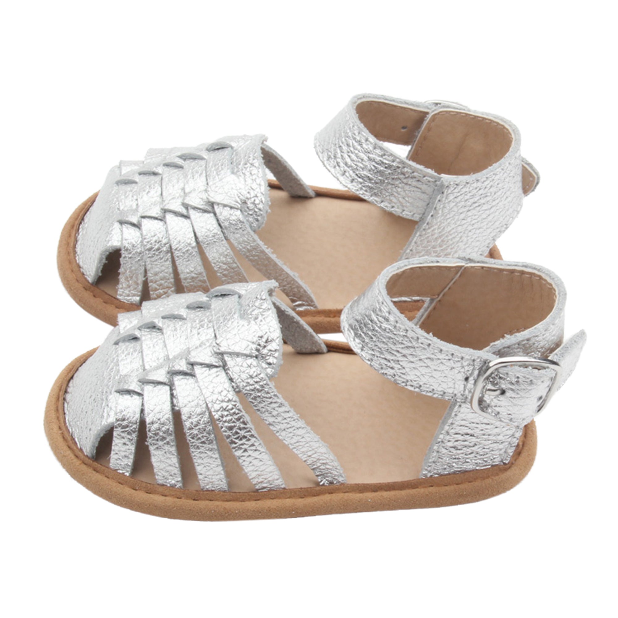 Remi Weave Silver Sandal