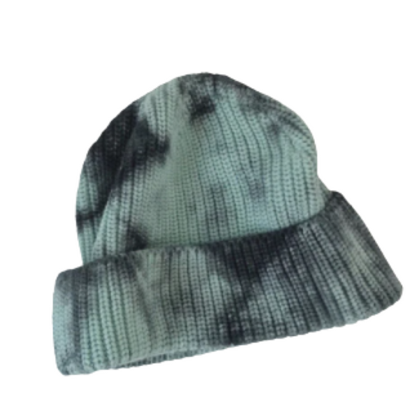Army Green Tie Dye Knitted Beanie