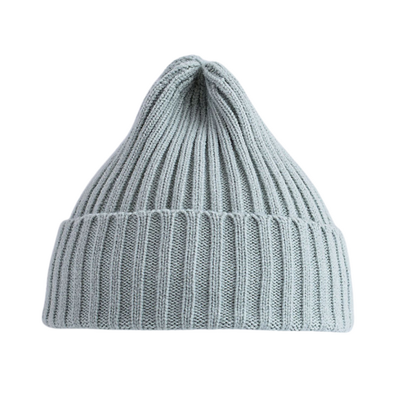 Sage Green Ribbed Knitted Beanie