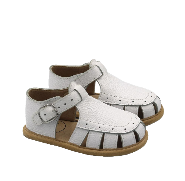 White Gracie Sandals