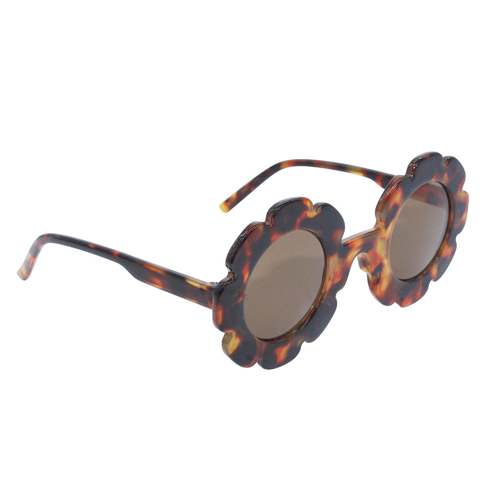 Tortoise Shell Flower Sunglasses