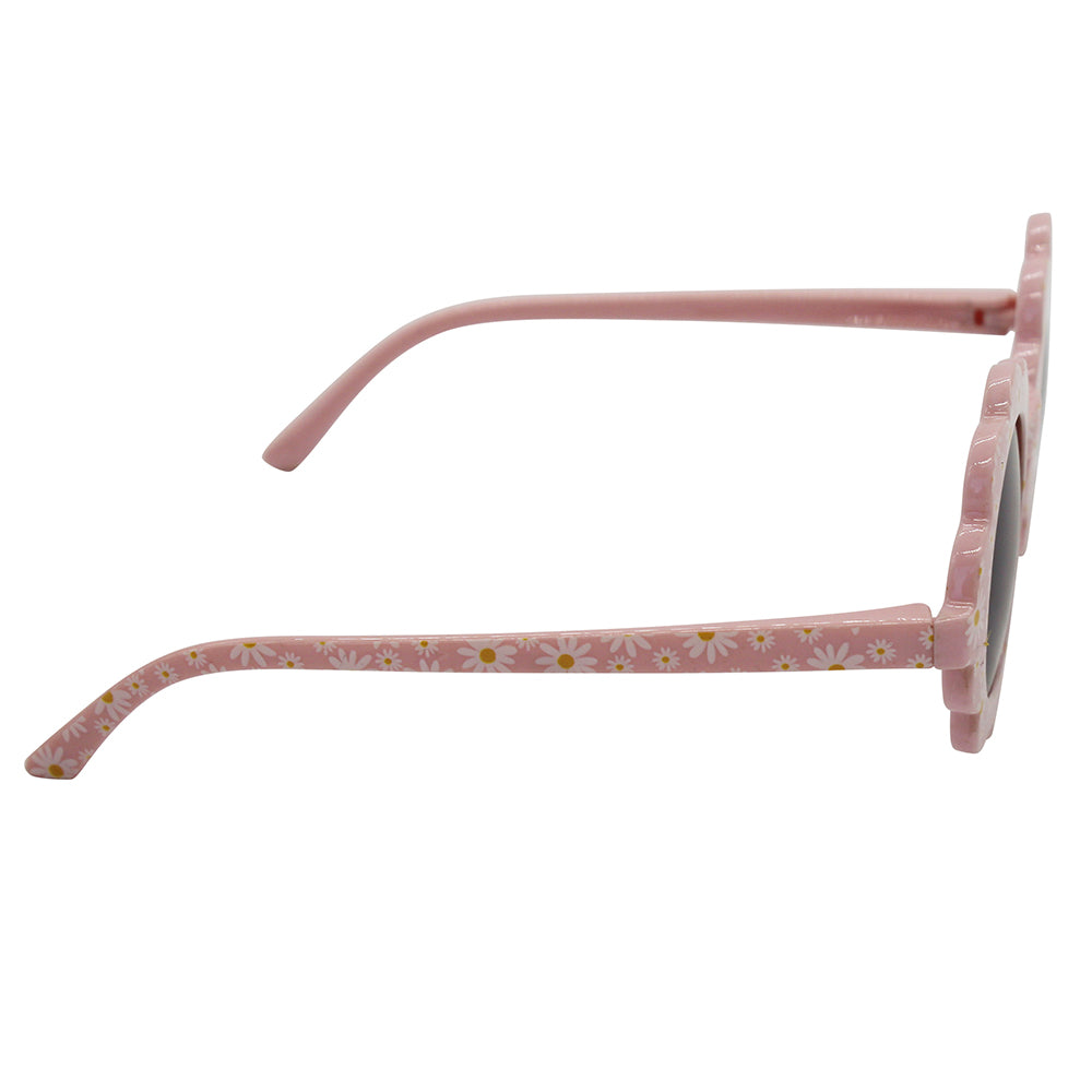 Pink Daisy Print Sunglasses