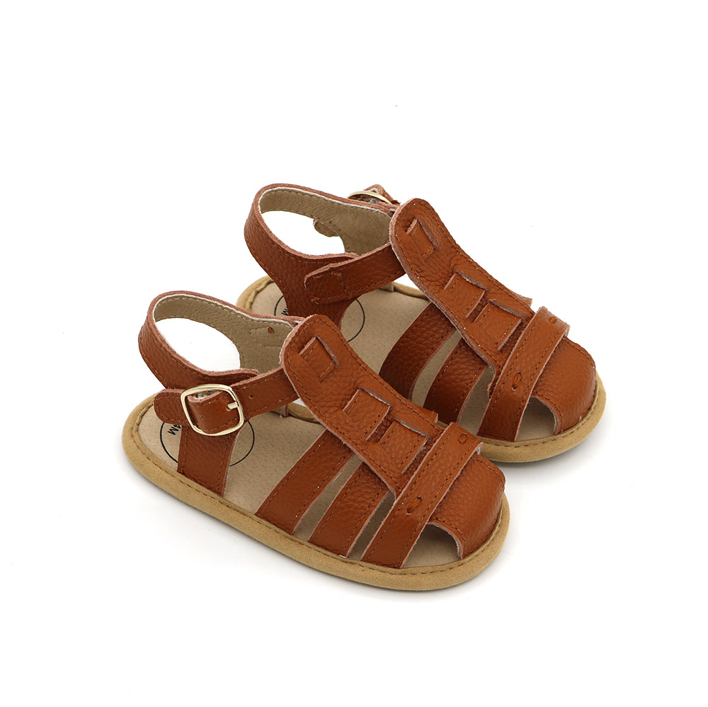 Tan Leather Penny Sandals
