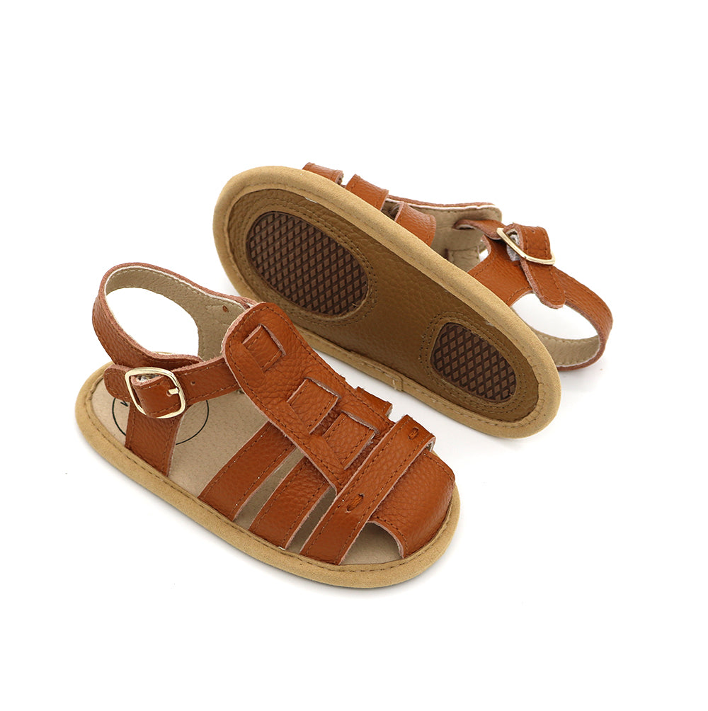 Tan Leather Penny Sandals