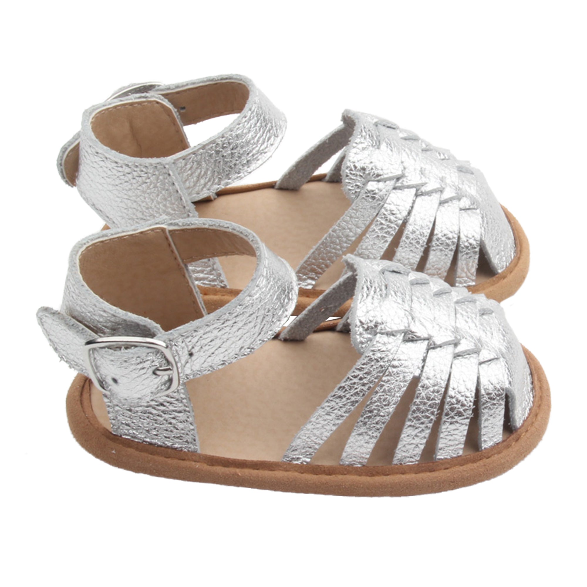 Remi Weave Silver Sandal