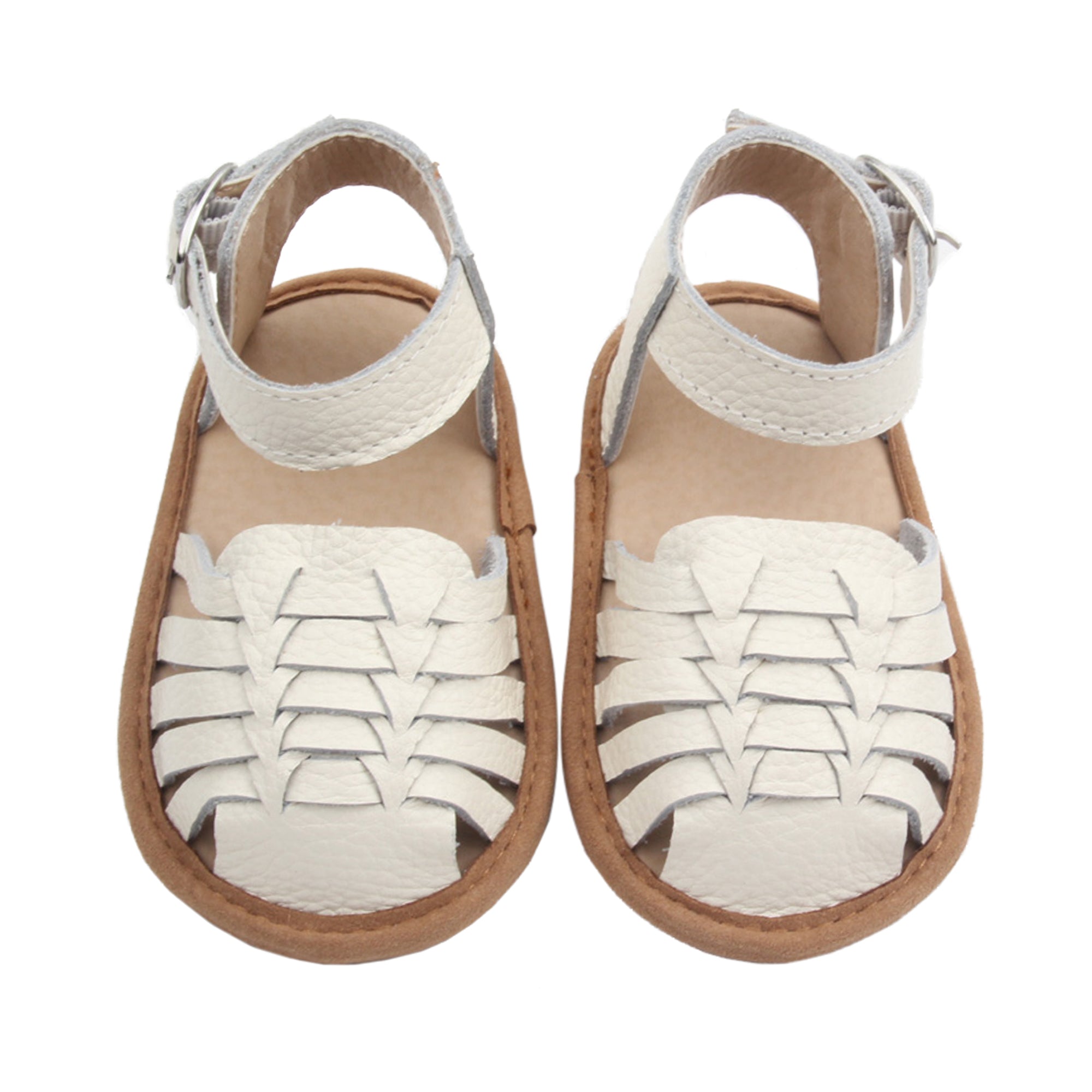 Remi Weave White Sandal