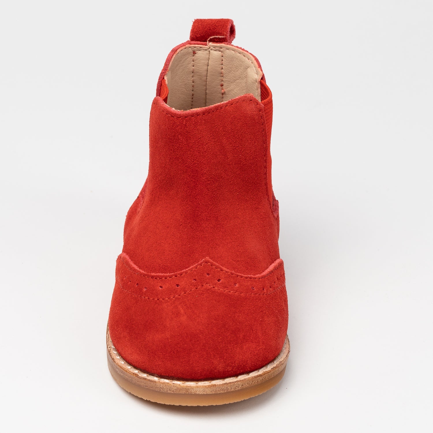 Suede Leather Cassidy Boot - Ruby Red – Fawn and Finch