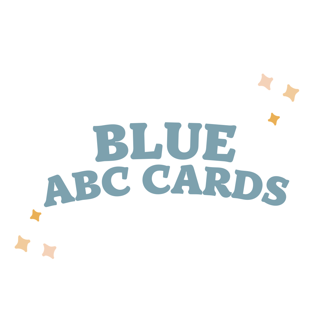 BLUE ABC FLASHCARDS
