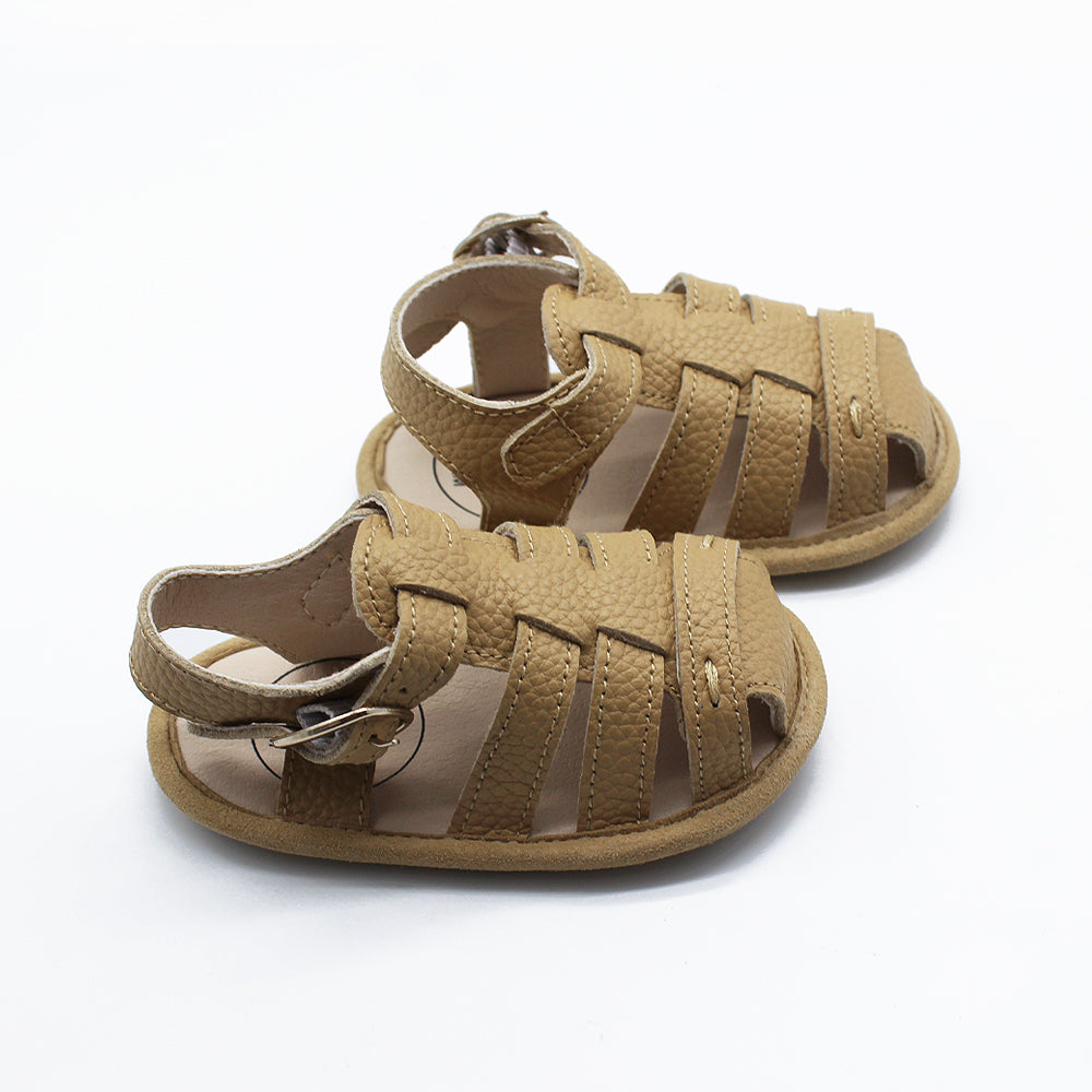 Salted Caramel Leather Penny Sandals